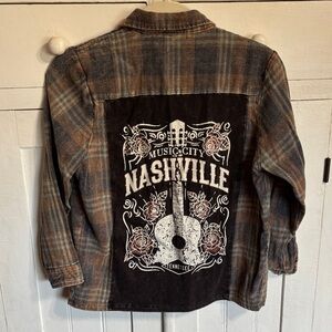 Nashville Kids Plaid Button-Down Shirt